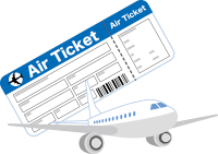 航空券と飛行機のイメージ